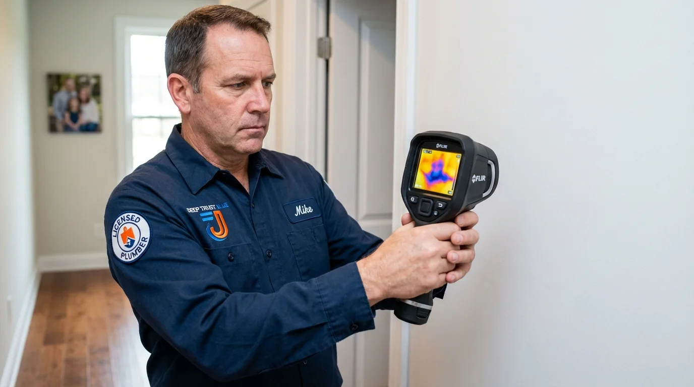 Thermal imaging leak detection by Johns Plumbing LLC in Poway